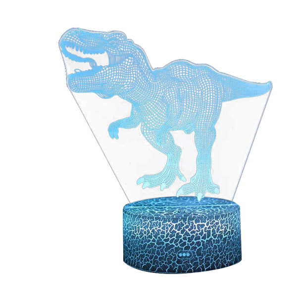 Dinosaur Toys - 3D Dinosaur Night Light för barn med timer, Tou
