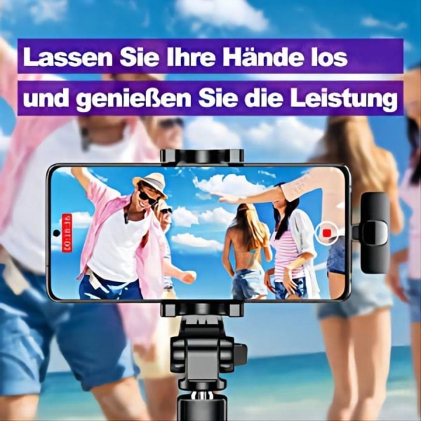 (Lightning-interface) K9 trådløs støjreduktion lavalier-mikrofon