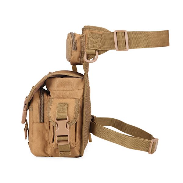 Herr Drop Leg Bag Multifunktionell Verktygsväska Vattentät Canvas Hikin