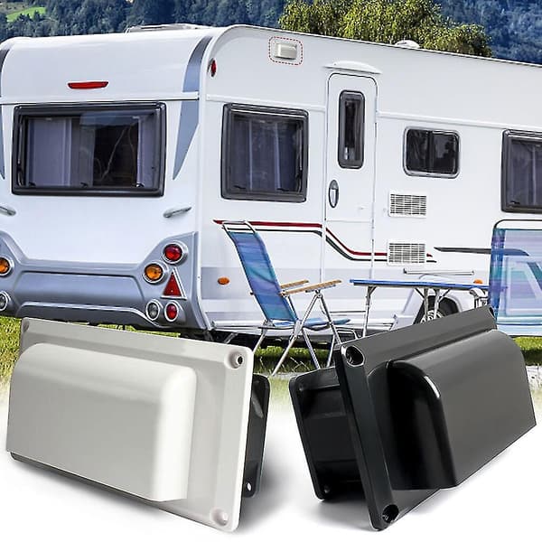 Campingvogn Autocamper Trailer Side Luftventil Ventilation Udstødningsventilator white