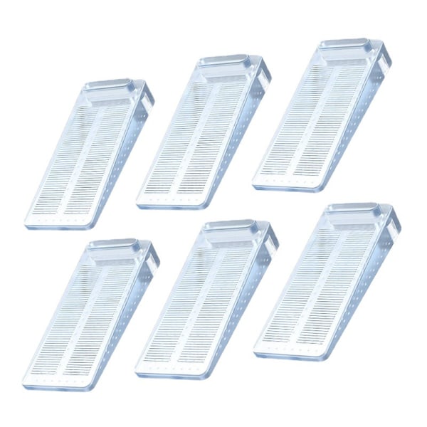 6pcs stuks Siliconen stille veiligheidsdeurstopper voor slaa