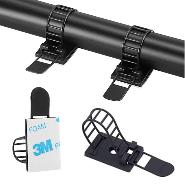 Kabelbånd - 91 x 18 mm kabelholder - Buntebånd svart - 20 stk. kabelbånd
