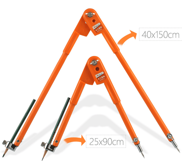 Snedkerblyantpasser Stor Diameter（40cm*150cm）