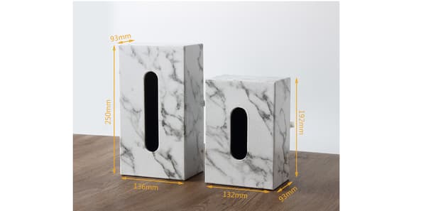 MEIBOOCH Rektangulær Kunstlær Tissue Box med Magnetisk Bunn