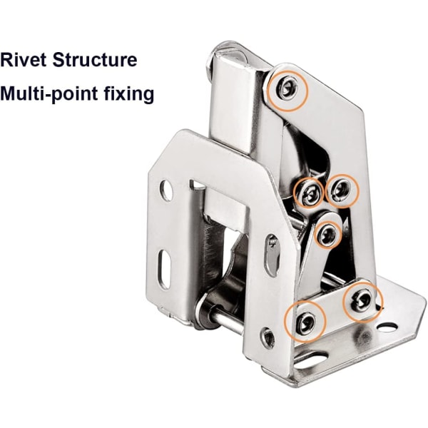 4 pak skjulte 90 graders køkken-/skabshængsler, nemme at installere
