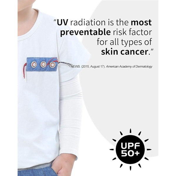 Arm Sleeves til børn, UPF 50 UV-beskyttelse til arm solbeskyttelse