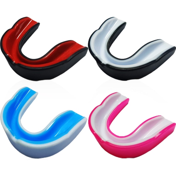 4 Pieces Sports Mouthguards, Sports Mouthguards Adults, Boxing Mo