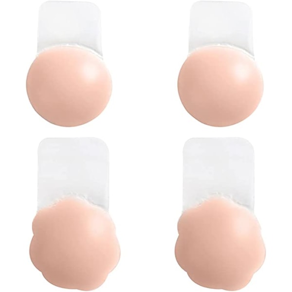 Nipple Covers (6,5 cm) - Genanvendelig selvklæbende push-up silikonenip