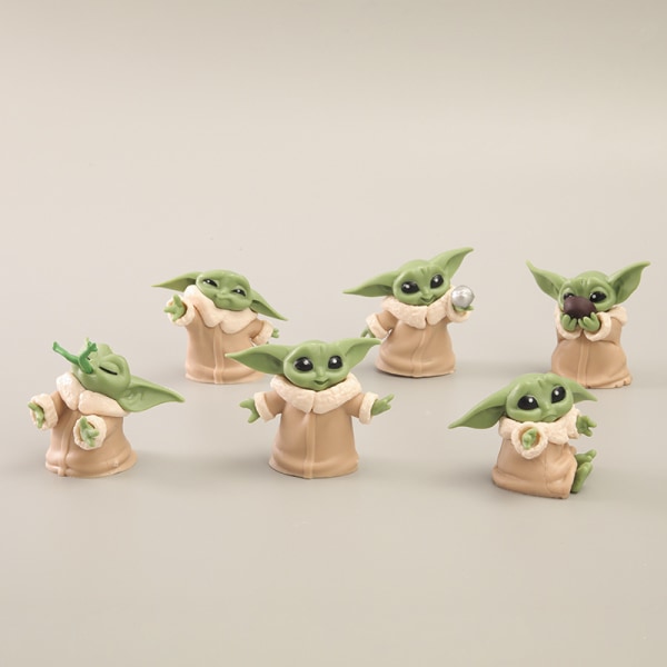6 Star Wars Toy Master 5-6 cm Baby Yoda Darth PVC Action Fig