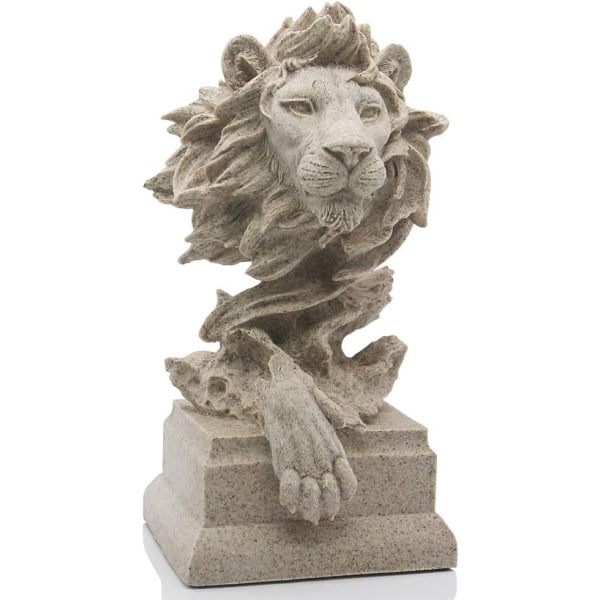Hiekkakivileijona - Petojen kuningas - patsaan koristelu