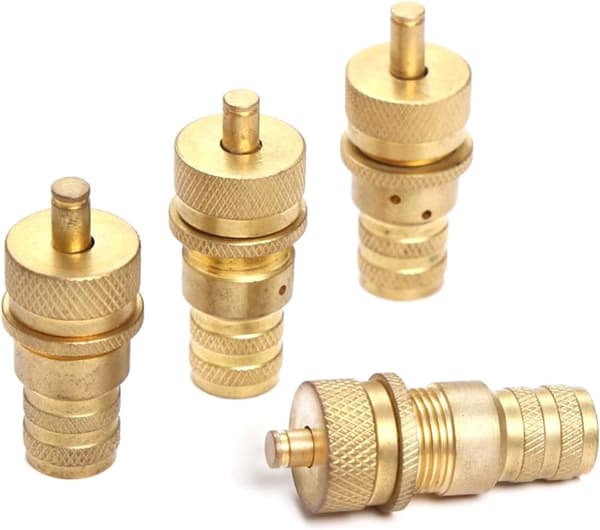4 stk. Offroad Rust Proof Messing Dæk Deflator GM Dæk Defl