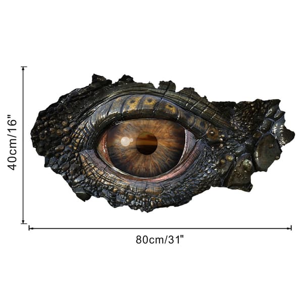 3D-seinän läpi murtautuva dinosauruslisko silmät seinätarra Livi