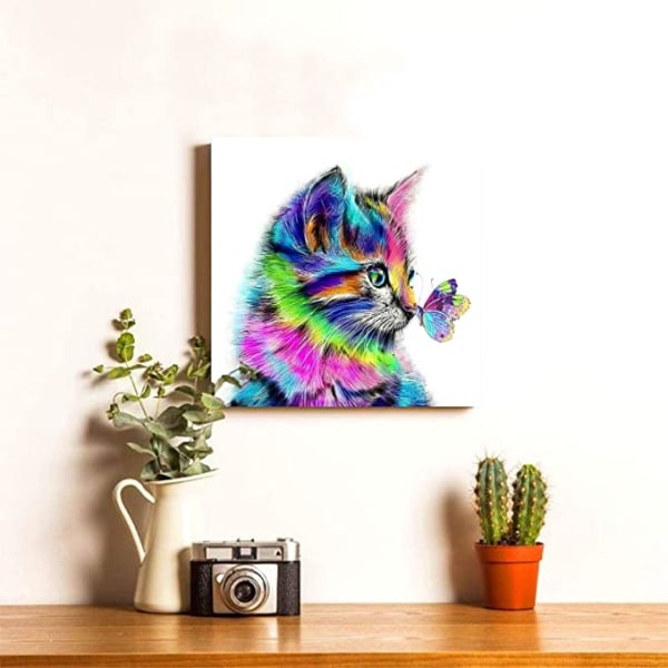 5D DIY Full Diamond Cat 30 x 30 cm, diamond painting K