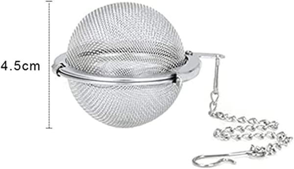 Rustfrit stål te-infuser, te-si, 4,5 cm te-kugle, te-f