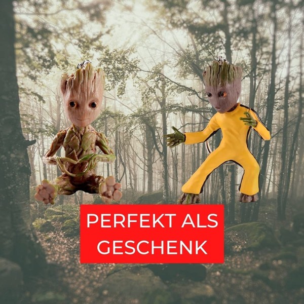 Baby Groot nøglering - Klassisk film actionfigur - Perfekt som en