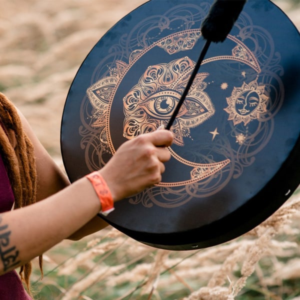 Shaman Alchemy Moon Drum Andlig musik Ljud Healing Instr