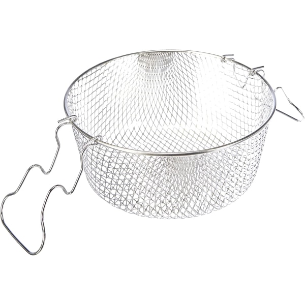 Basket with Silver Metal Handles 18 cm