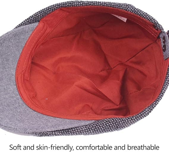 2 stk Klassisk Bomulls Beret Cap Justerbar Bomull Flat Cap Vintage