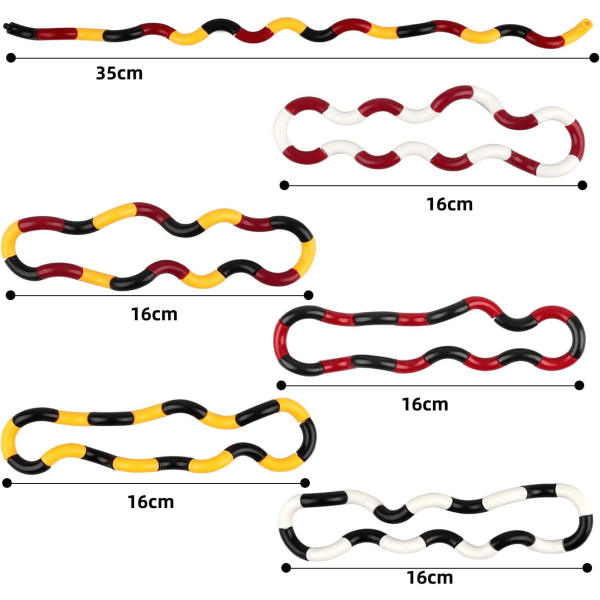 Tangle-leketøy, Fidget Twister, Håndfidgetleketøy, Twist Decompression