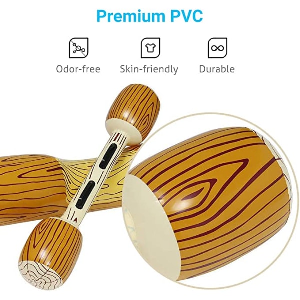 Uppblåsbar boj, [2-pack] Kanotpoolboj med paddlar Tjock P
