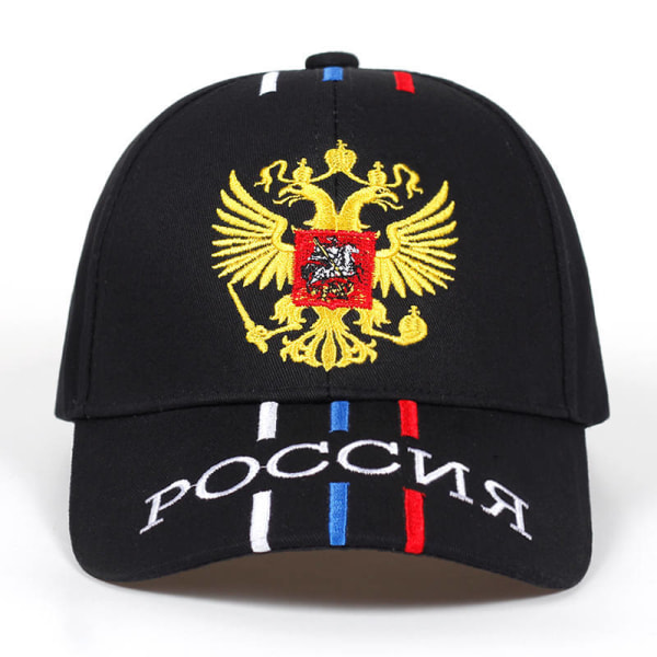 Puuvillainen cap Russian Emblem Embroidery Fashion Spo