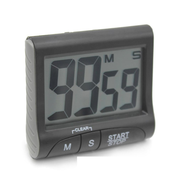 3\" Stor Display Kjøkken Timer - Digital Timer Magnetisk Bakside