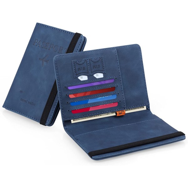 Blå-pas tegnebog, rejsearrangør, pasholder, bærbar