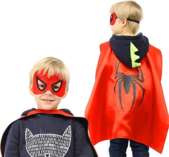 Børnekostumer Kapper og Masker til Børn Superhelt Dobbeltsidet Kappe