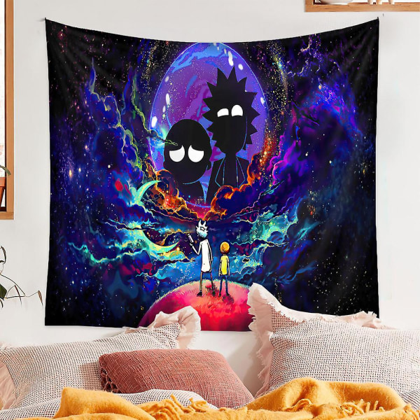 Rick And Morty Temaplakat Tapestry Vegghengende Tapet Bedroo