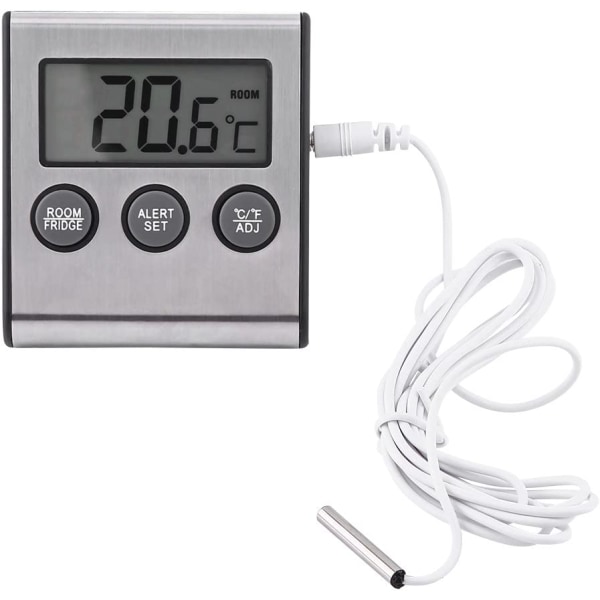 Kyltermometer, digital LCD-termometermonitor med Pro