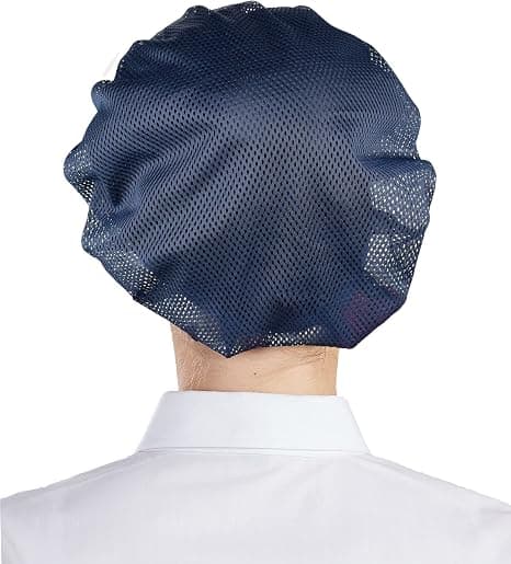 Marinblå - Set med 3 unisex kockhattar stretchiga kökskockhattar