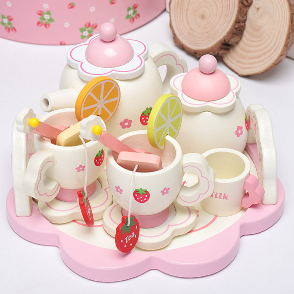 Children's kitchenware toy girl set gift lemon white afterno