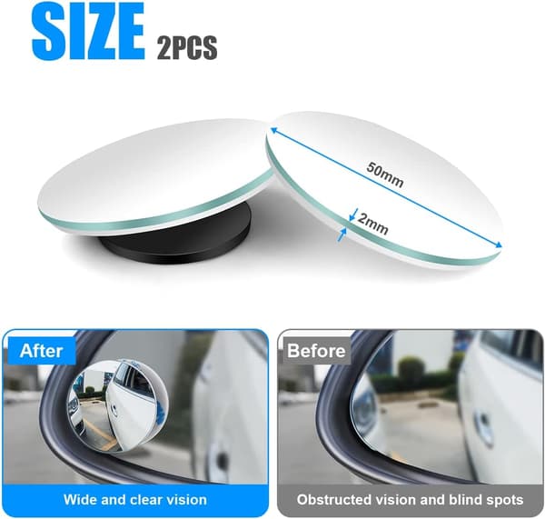 Blind Spot Mirror, 2 Pack Car Blind Spot Mirror HD Wide Angle Ro
