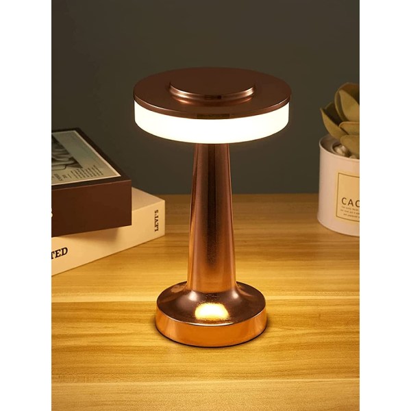 Bärbar LED-bordslampa, trådlös uppladdningsbar pekkontroll Nig