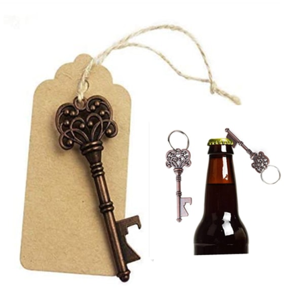 7 stk Vintage nøkkel flaskeåpner formet øl flaskeåpner bryllup