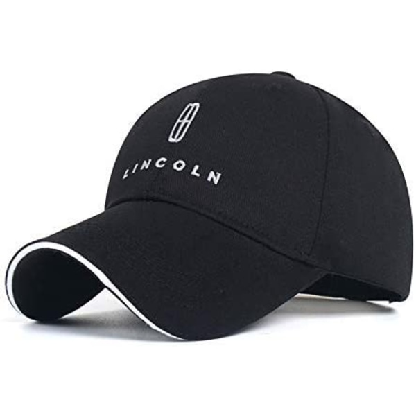 Brodert logomerke Justerbar Baseball Cap for Menn og Kvinner M black