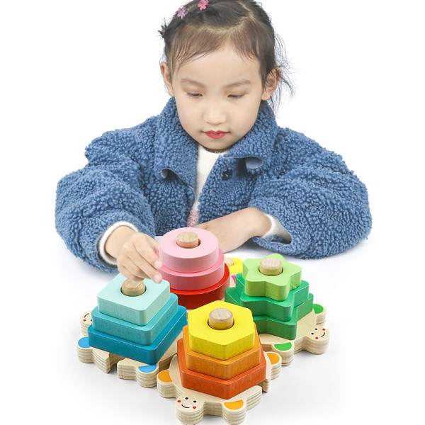 Stablelegetøj til småbørn 1-3 år gamle, Montessori-form Sor