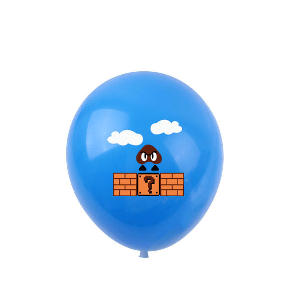 8 stykker Mario-temaparty lateksballonger Super Mario Ballo