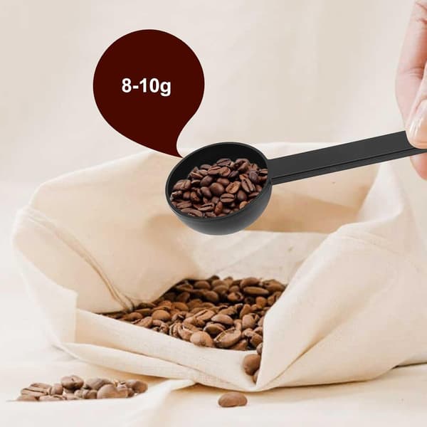 Kahvimittalusikka (10 g), muovinen espressokahvimittalusikka