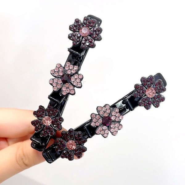 Kvinners hårklips, 8 stykker hårtilbehør, Rhinestone hårklips