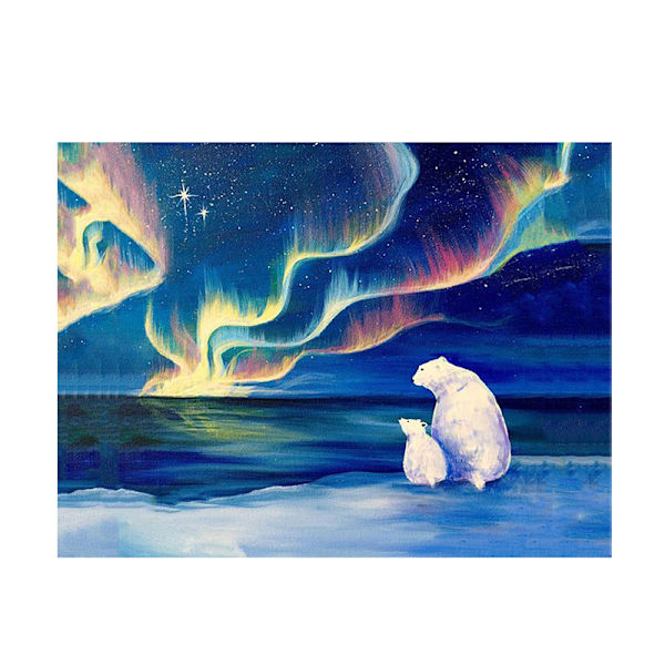 30x40CM Käsintehty 5D Art Diamond Painting - Jääkarhu, sopii aikuisille ja lapsille, täydellinen timanttikirjonta käsityöt