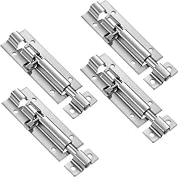 1 Pack Dörren Säkerhet Slide Latch Lås Cylinderbult Lås Slide Do