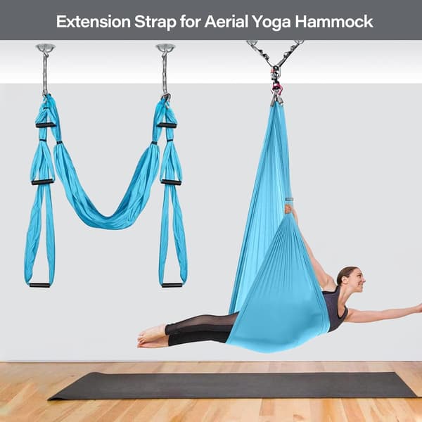 Røde Daisy Chains, 110 cm Yoga Hammock Forlængerrem, Justerbar