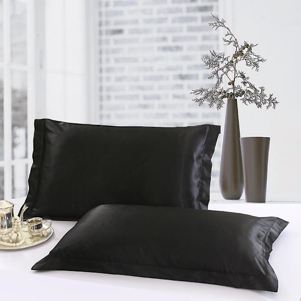 Satin Silk Fitted Sheet Deep Pocket Bed Flat Sheet Set Bedding 3