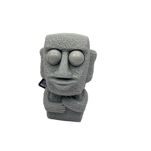 Klem Leker med øyne Pop Out Mini Rock Man Stress Relief for