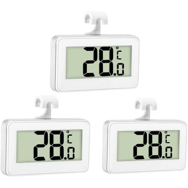 3X Køletermometer Digital Termometer Fryser Termometer
