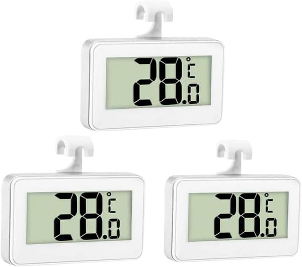 3X Kyltermometer Digital Termometer Frys Termometer