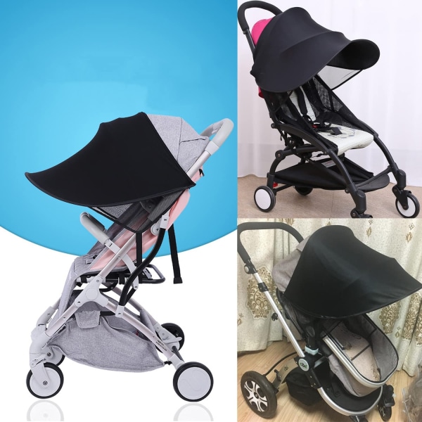 Solskjermdeksel Universal Baby Buggy Barnevogn Solskjerm Strolle