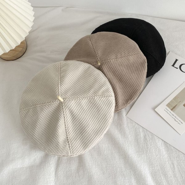 2PCS Høst og vinter beret damer mais grill lue søt smerte