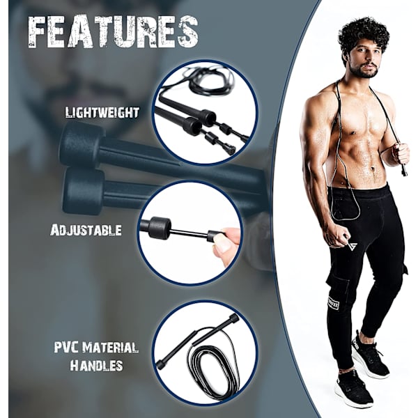 Hopprep för vuxna för hemmaträning och fitness för män, kvinnor och barn